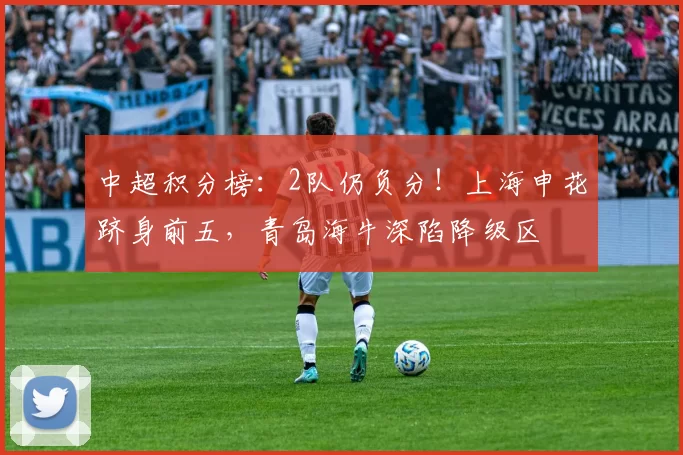 中超积分榜：2队仍负分！上海申花跻身前五，青岛海牛深陷降级区